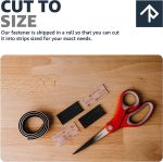 Scotch Clear Self-Mating Reclosable Fastener 250, 1” x 10’ Ft with Scissors for DIY, Pedal Boards, Home, Office, Frames - Image 5
